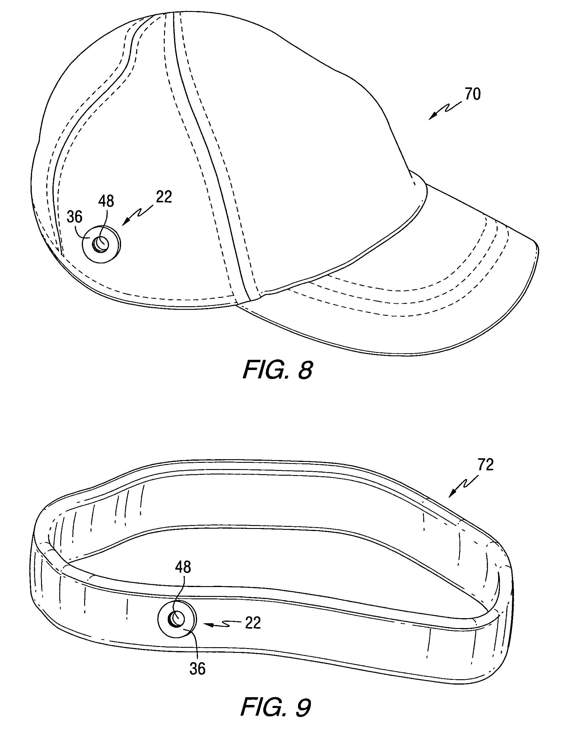 Bone conduction hearing aid fastening device