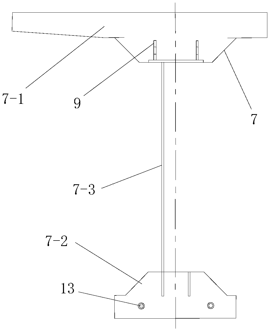 Prefabricating construction process for corrugated steel web prestressed concrete I-shaped beam