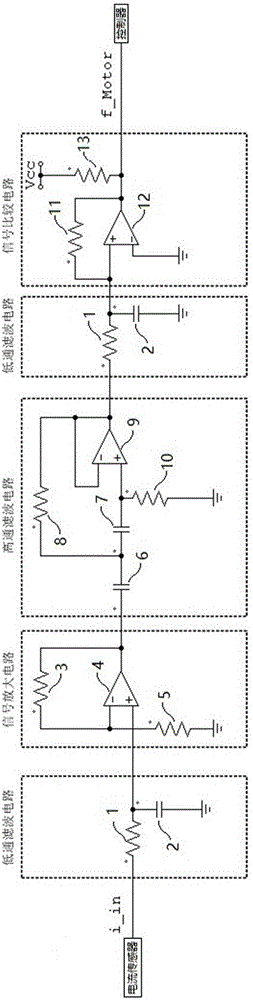 Direct current brushed motor speed measurement device and speed measurement method