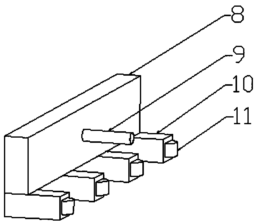 Correcting device for rectangular plate splicing