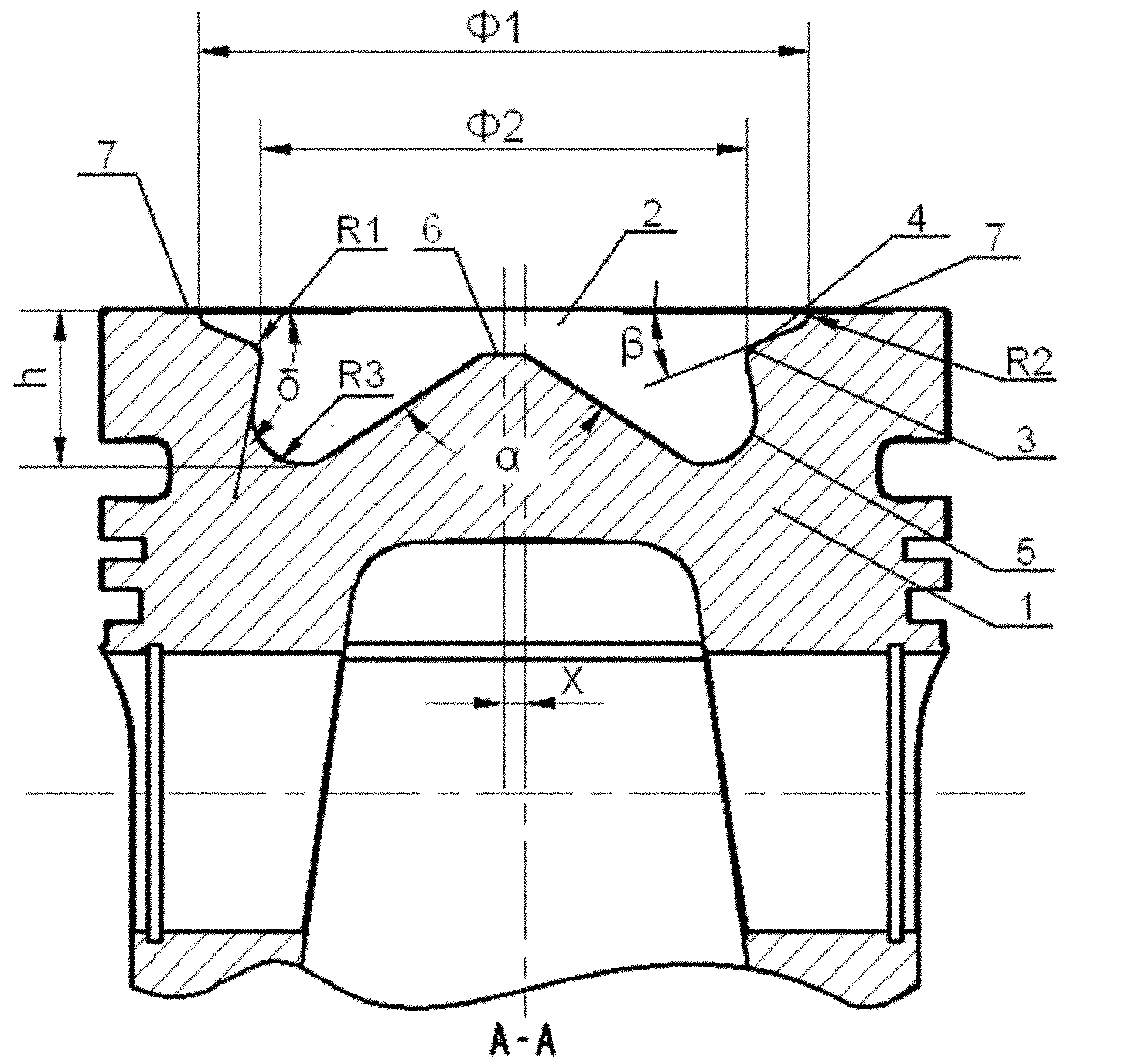 Combustion chamber of diesel engine