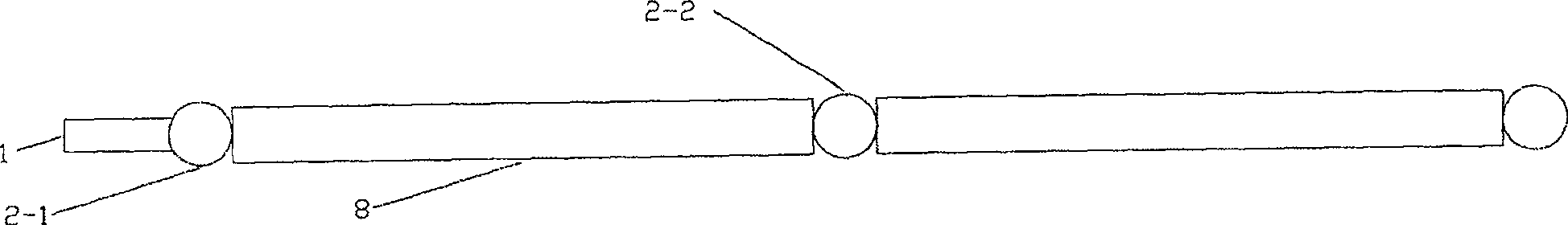 Multi-stage cooling middle liquid-separation air condenser