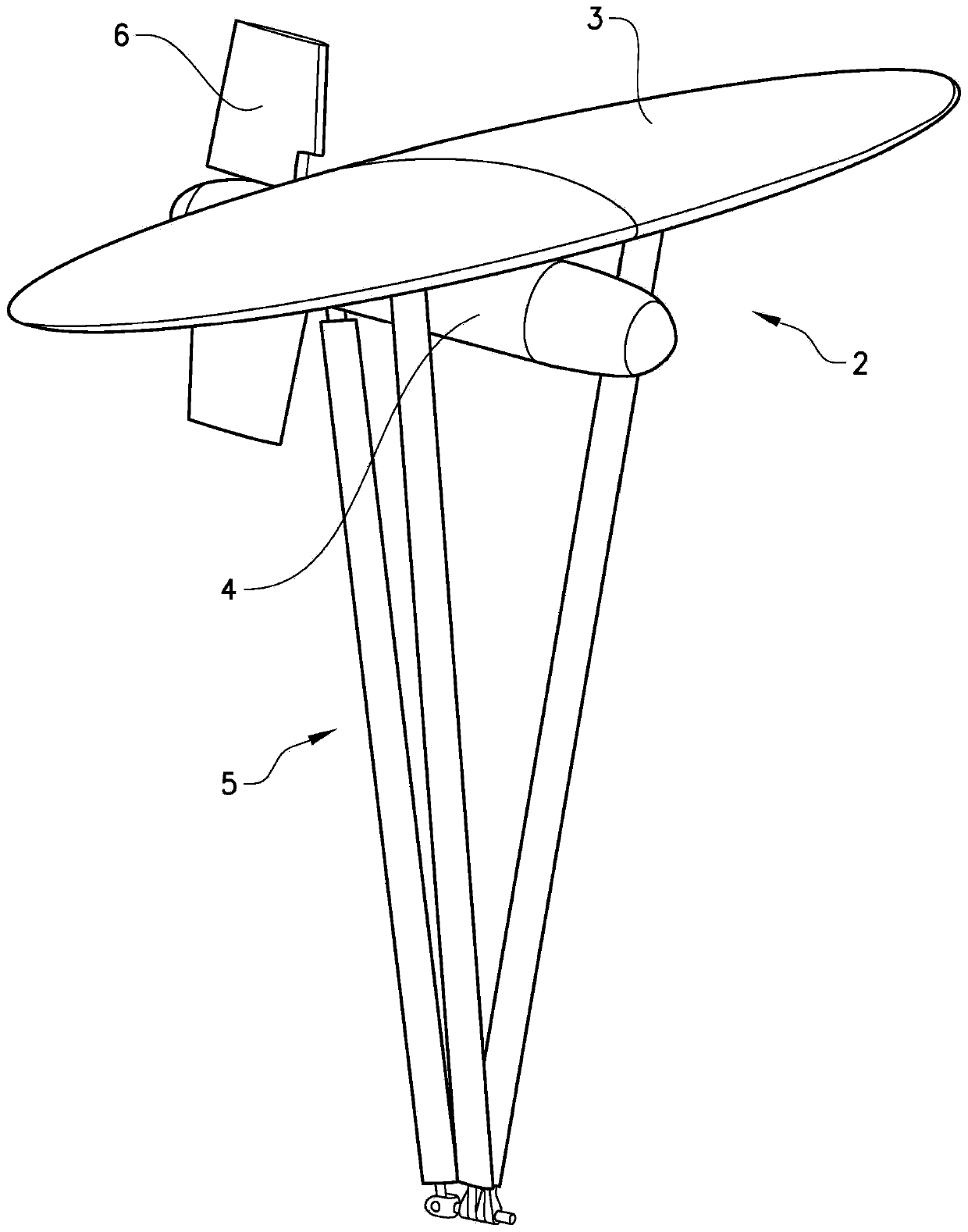 submersible power plant for generating electricity