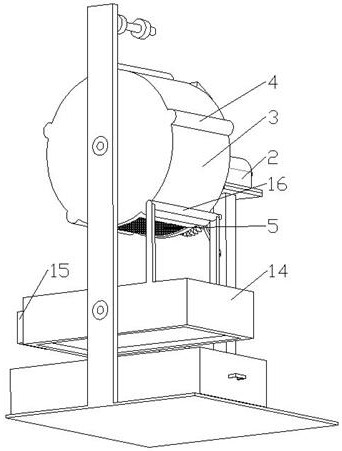 A wheat flour milling device for food processing