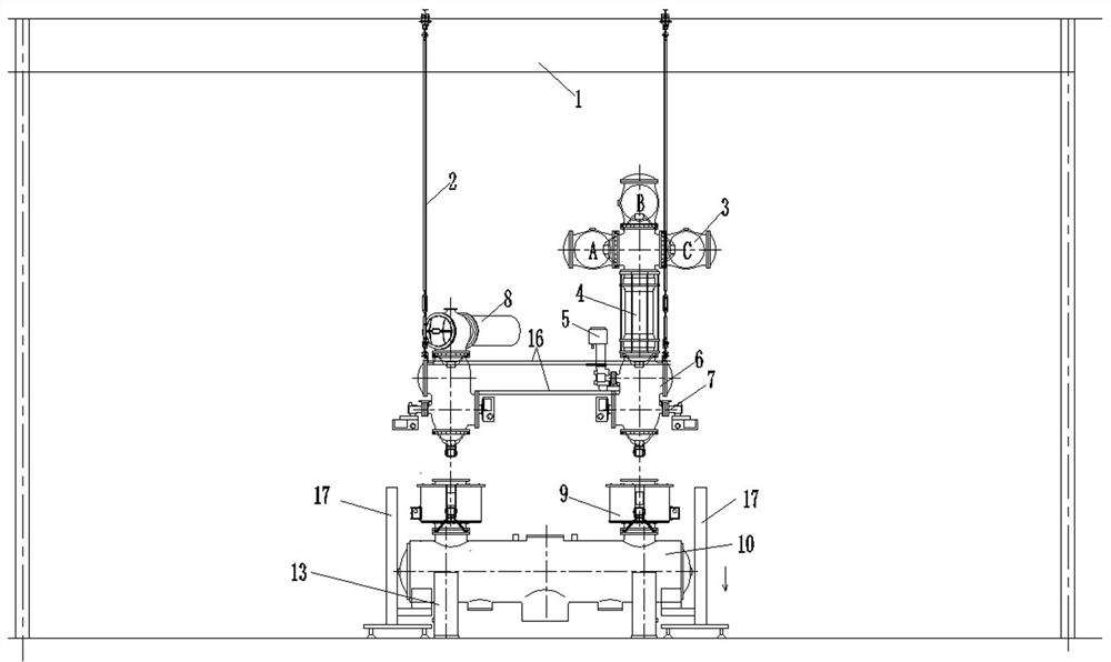 Construction method of technical transformation of gis body equipment