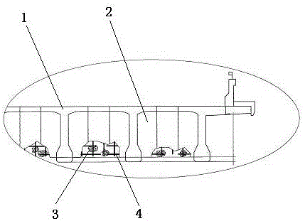 Highway T-beam transverse diaphragm prestressed reinforcement structure and its strengthening method