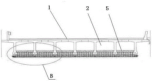 Highway T-beam transverse diaphragm prestressed reinforcement structure and its strengthening method