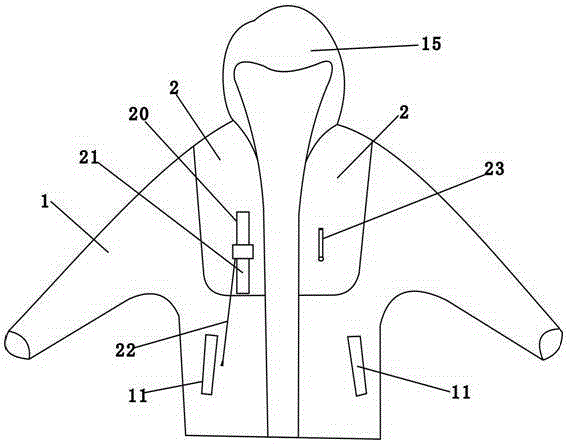 Compressed gas life jacket