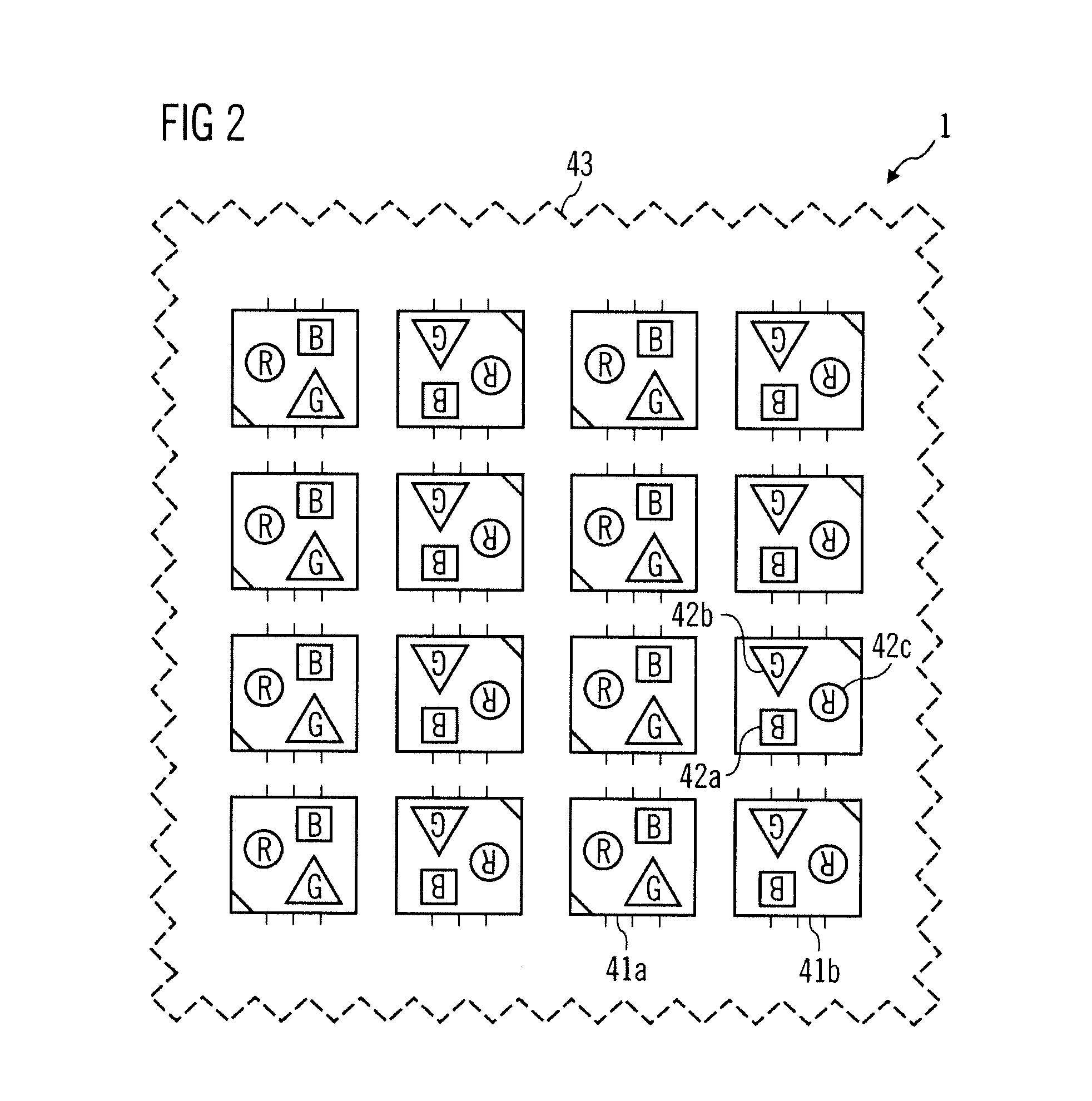 Backlighting arrangement with semiconductor light sources arranged in light groups and lighting device