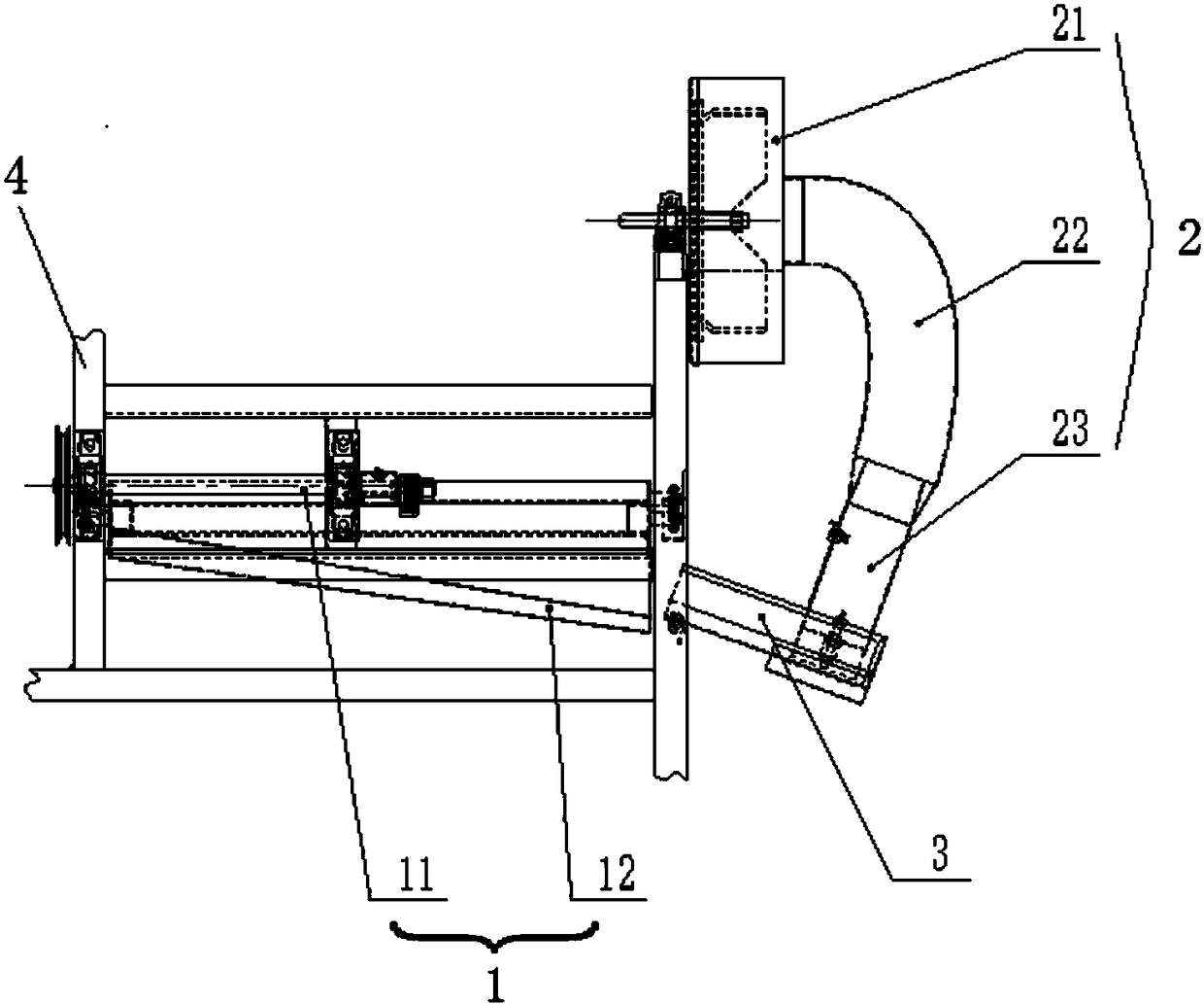 Teff combined type cleaning system and teff threshing and cleaning machine