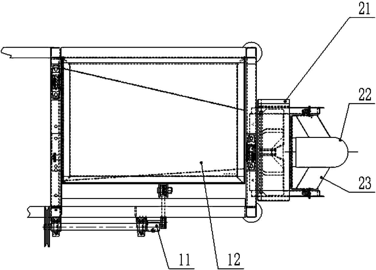 Teff combined type cleaning system and teff threshing and cleaning machine