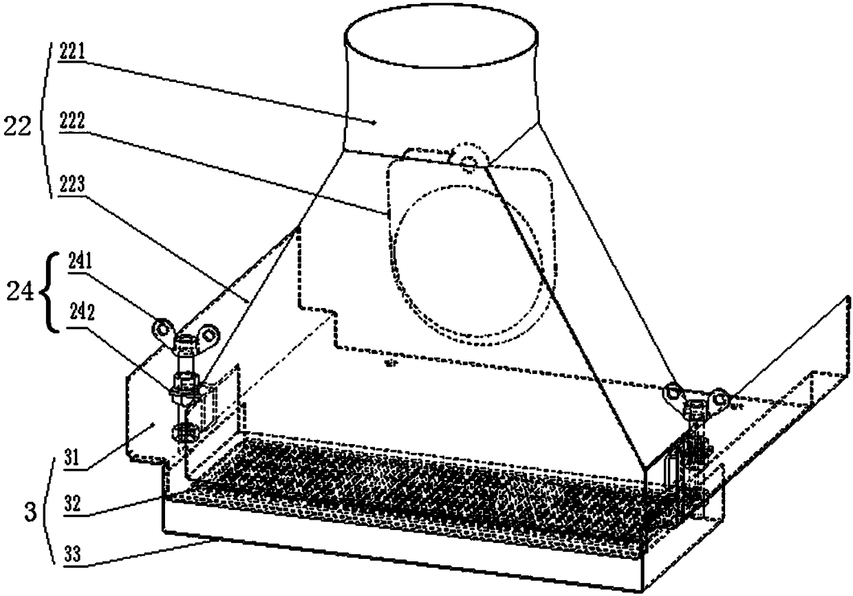 Teff combined type cleaning system and teff threshing and cleaning machine