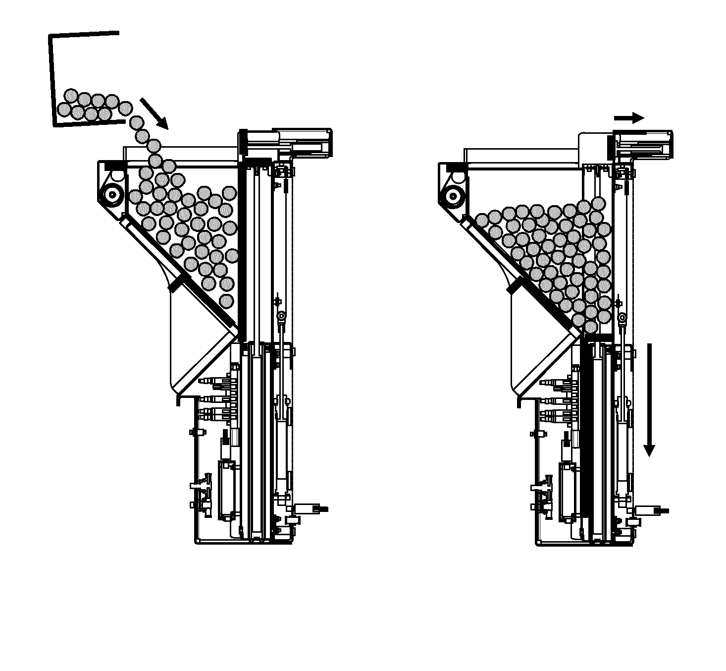 Component Feeder With Flexible Retaining Walls