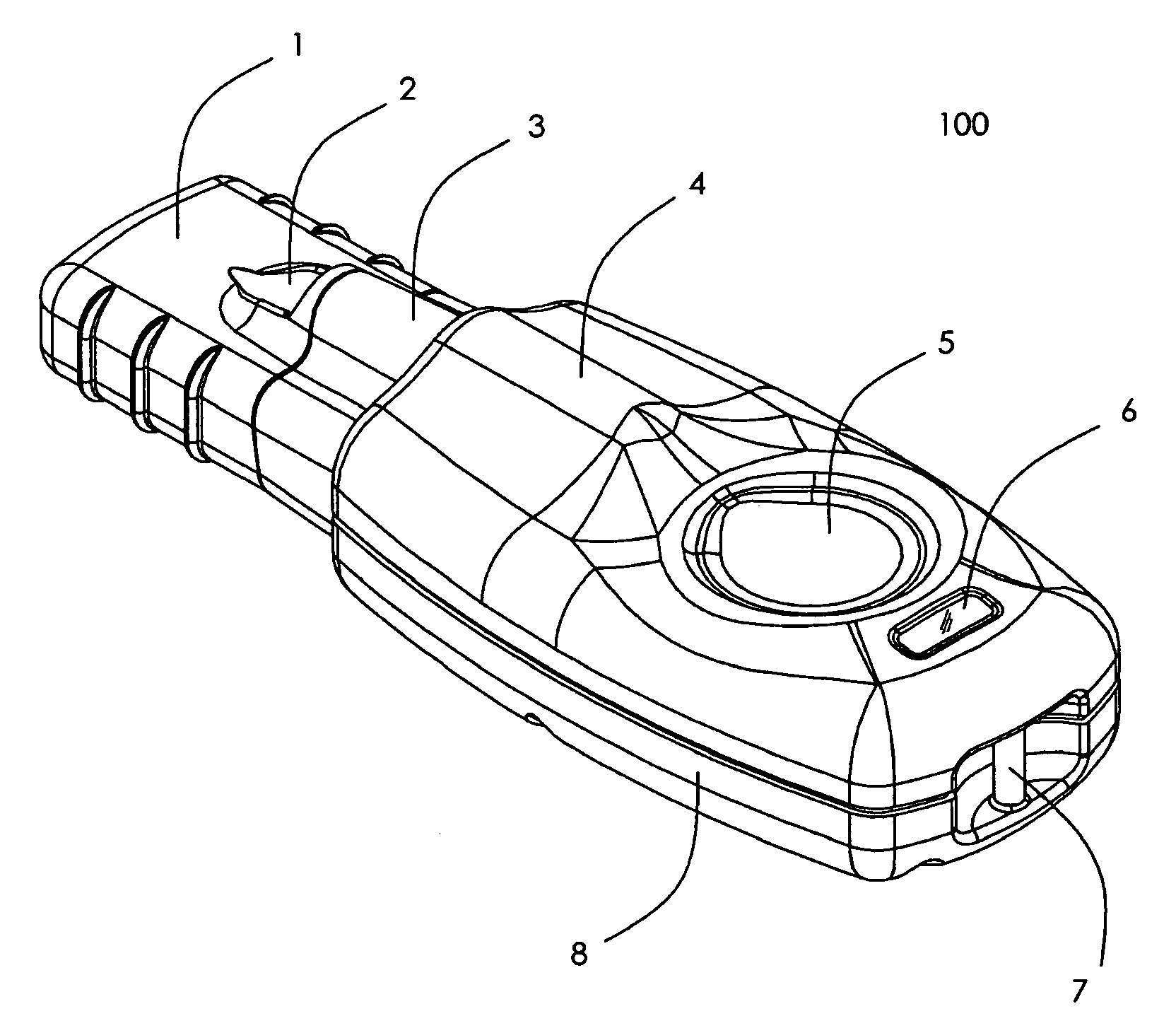 USB memory device with integrated flashlight