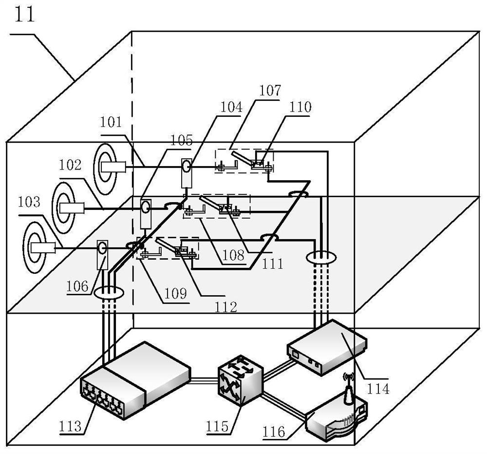 Risk assessment experiment platform and method for single-phase ground fault of lightning strike transmission line