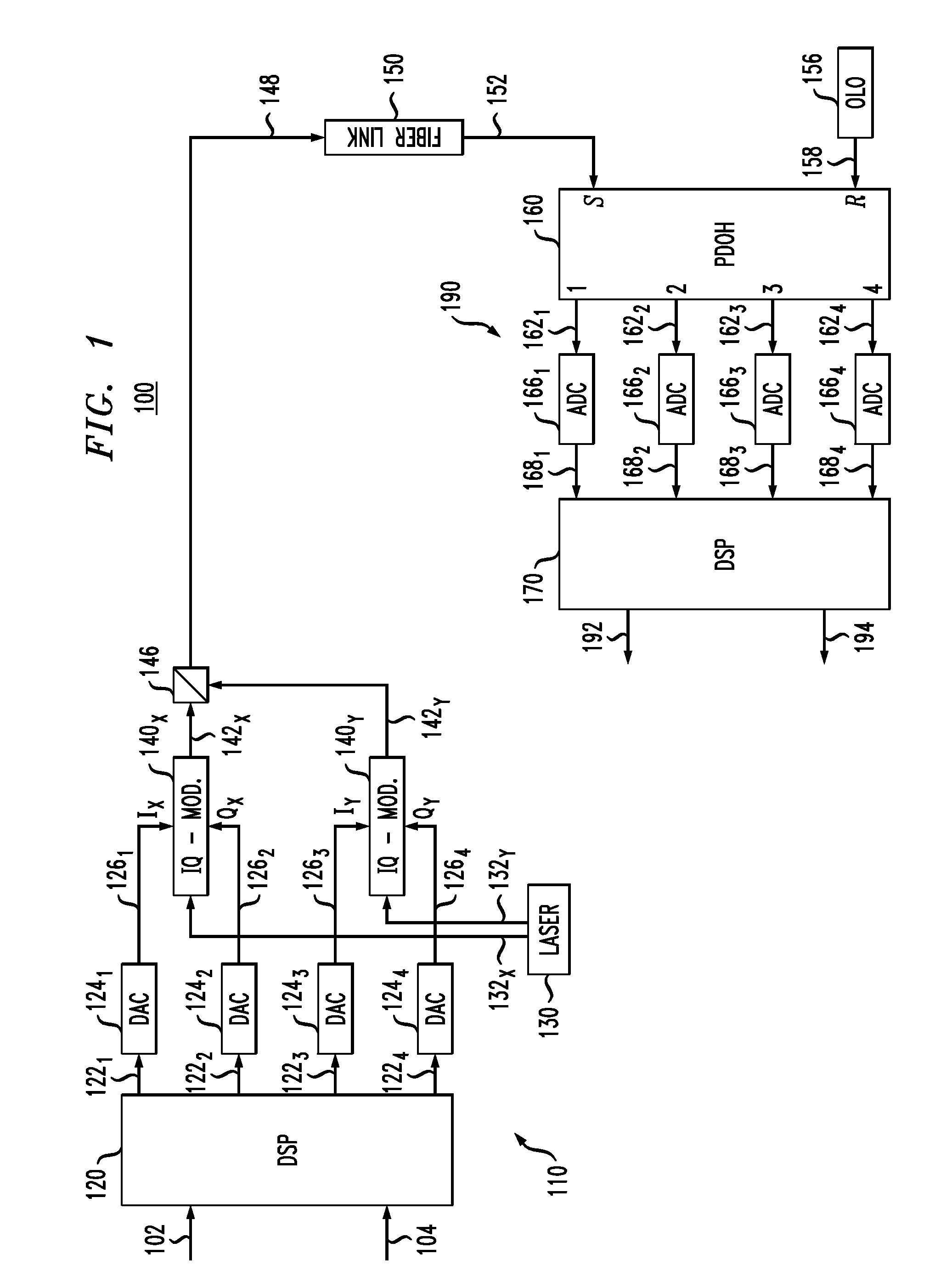 Coherent optical receiver for pilot-assisted data transmission