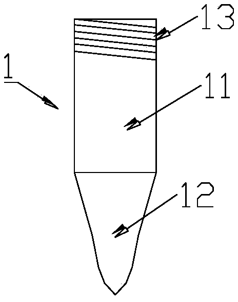 Raised drilling machine large drill removing method, inverted basket and drill removing structure