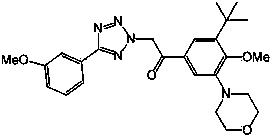 Meta-substituted tetrazole acetophenone as well as preparation method and usage thereof