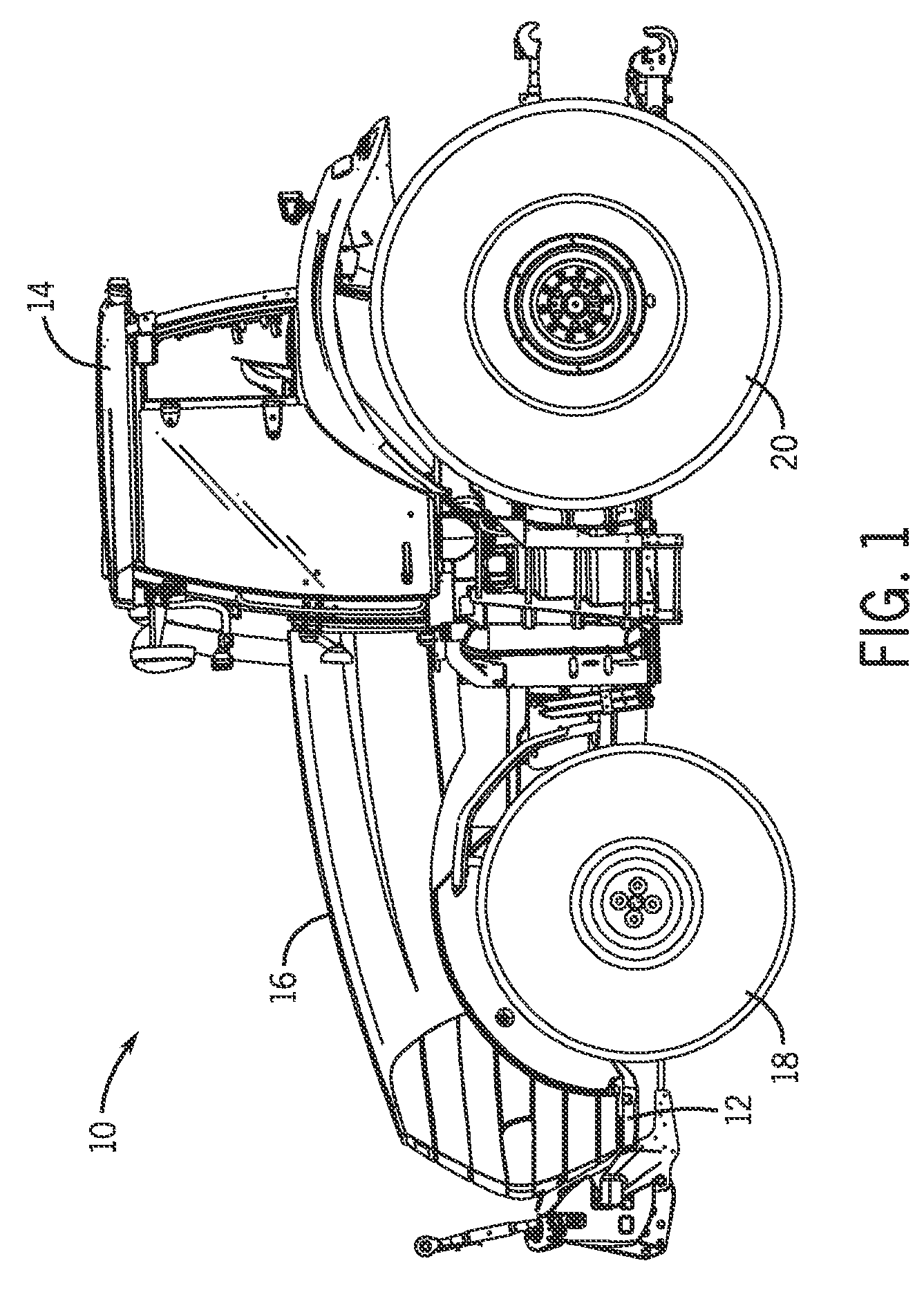 Adjustable suspension system for a work vehicle