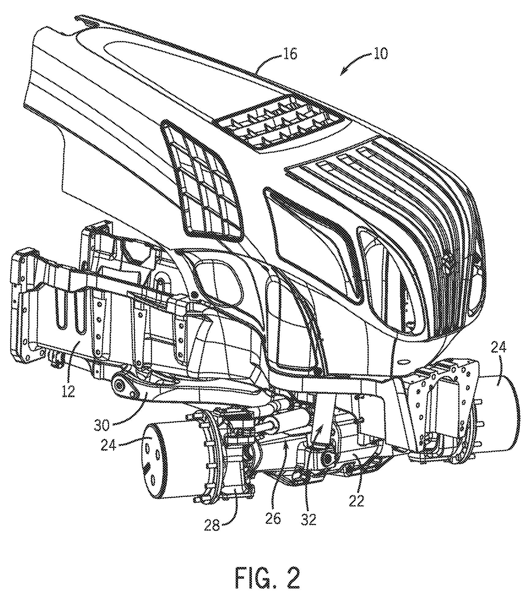 Adjustable suspension system for a work vehicle