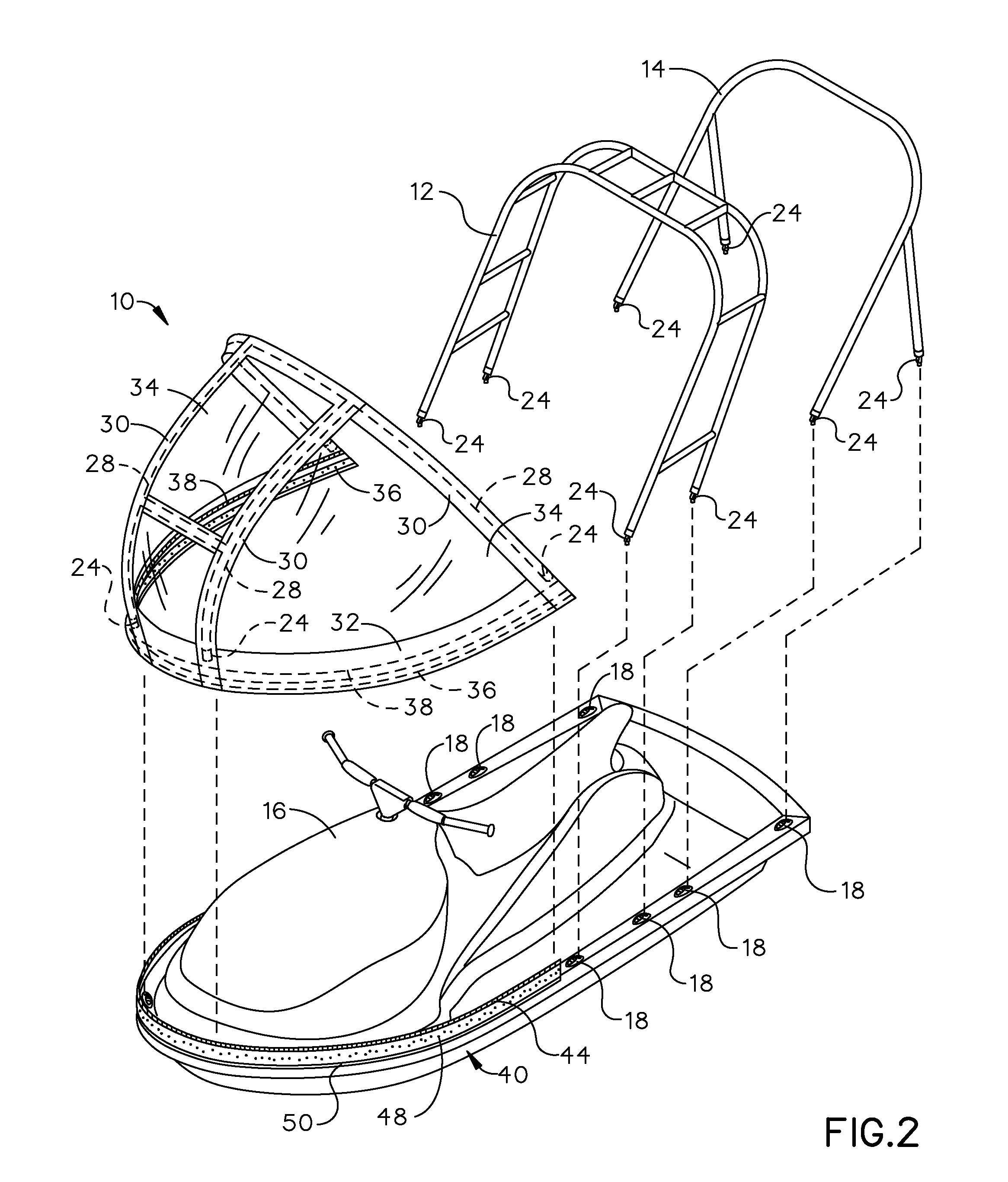 Convertible personal watercraft configuration device and method