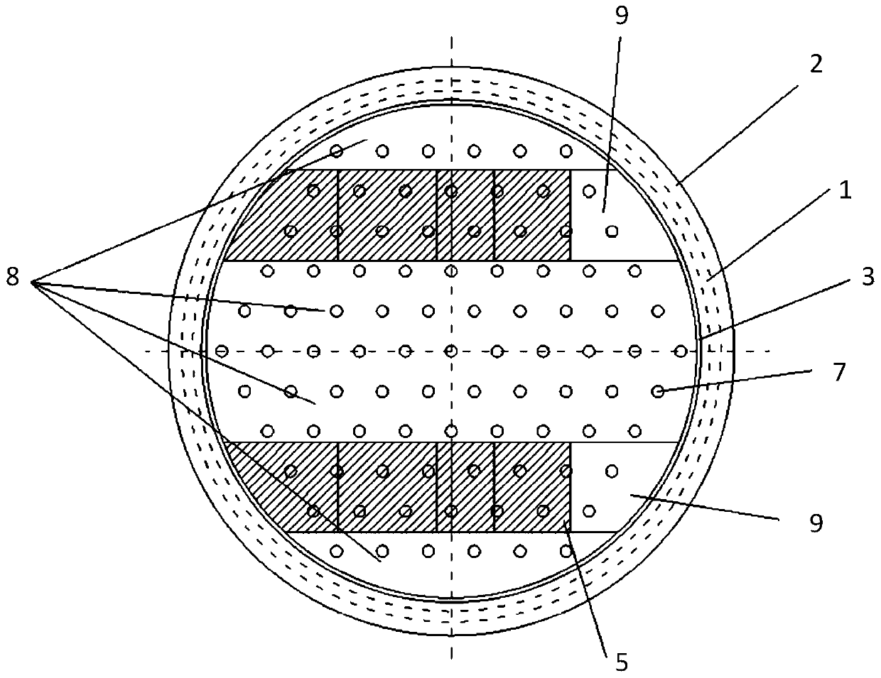 Large-span arch bridge annular underground continuous wall foundation in deep and thick covering layer area