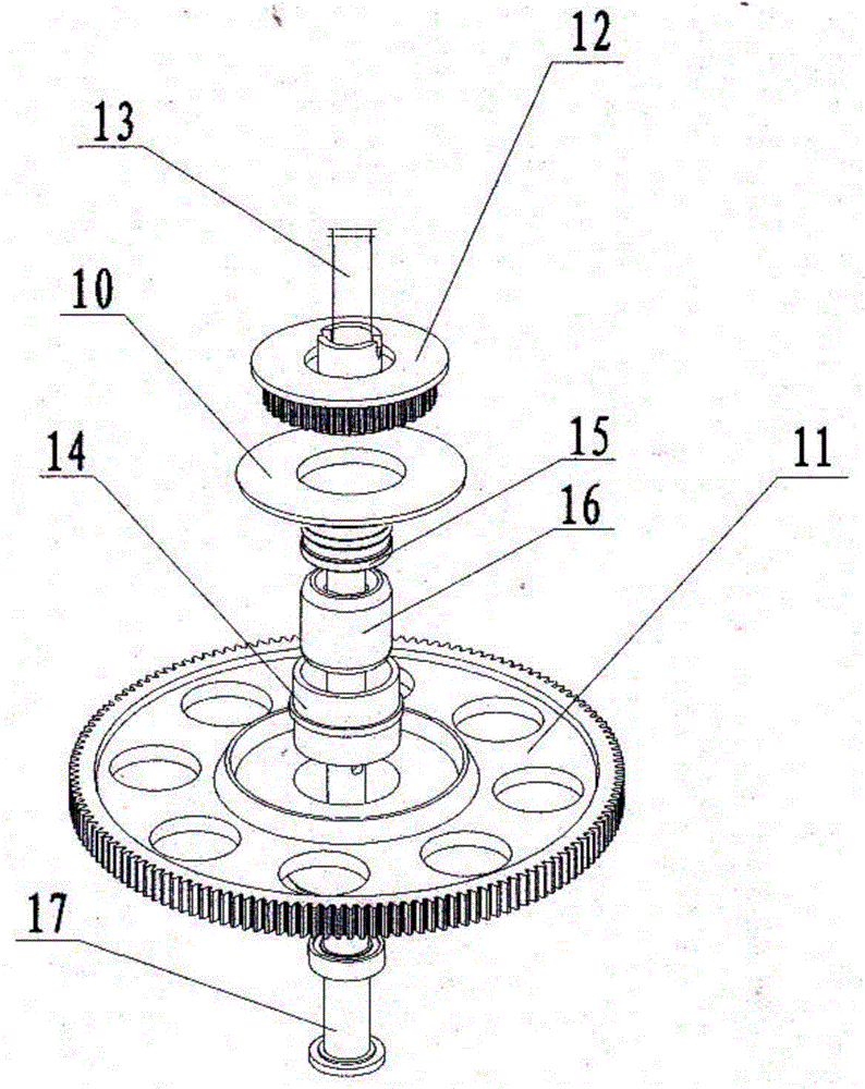 Power transmission assembly of model airplane