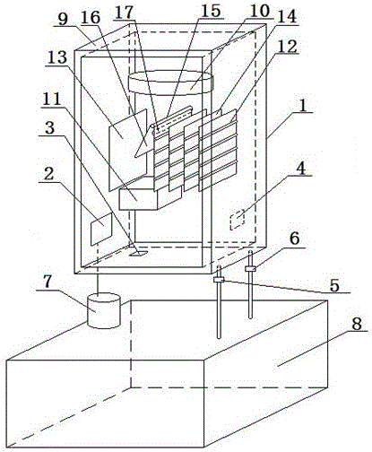 Water tank water cooling computer case