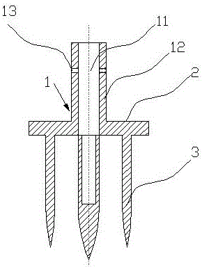 Muddy land fixing pile easy and convenient to use