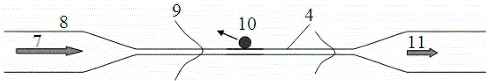 Device and method for counting micro-particles based on micro-nanofiber