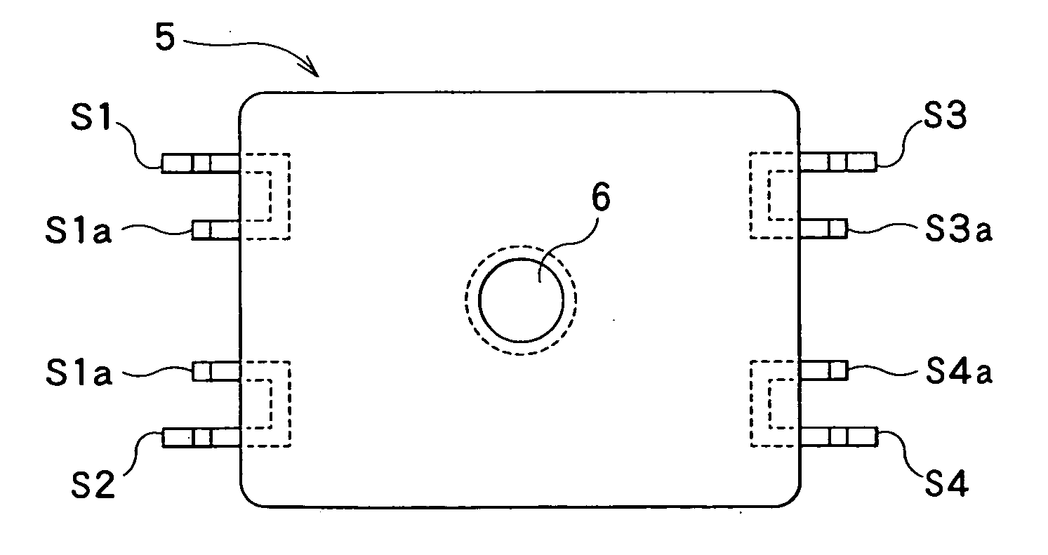 Power transmission transformer for noncontact power transfer device