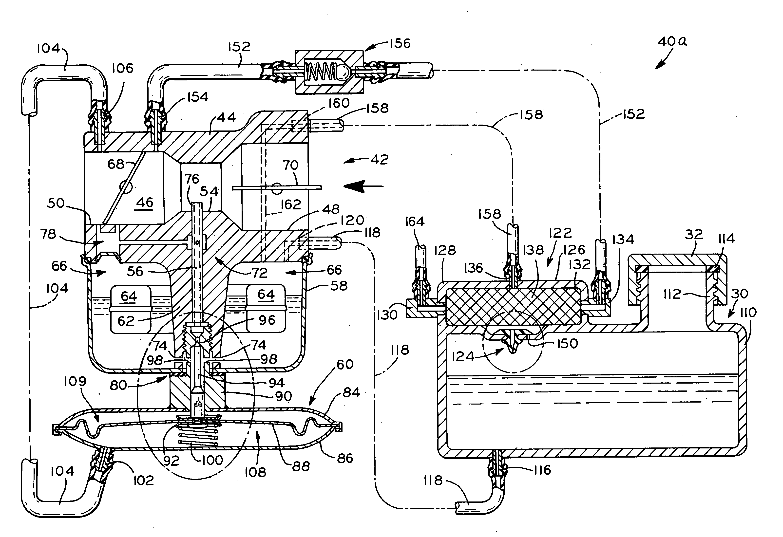 Evaporative emissions control system for small internal combustion engines