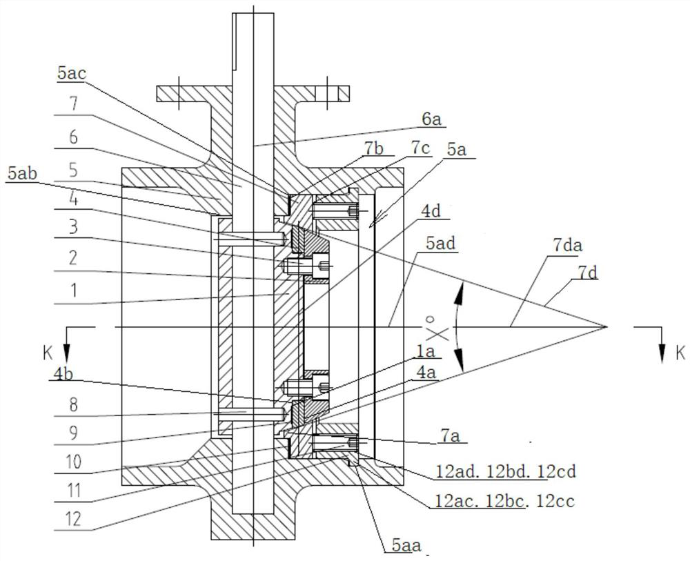 Variable eccentric hard sealing butterfly valve