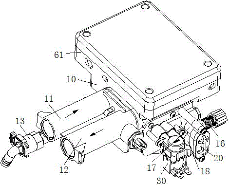 Water softener control valve and control method thereof