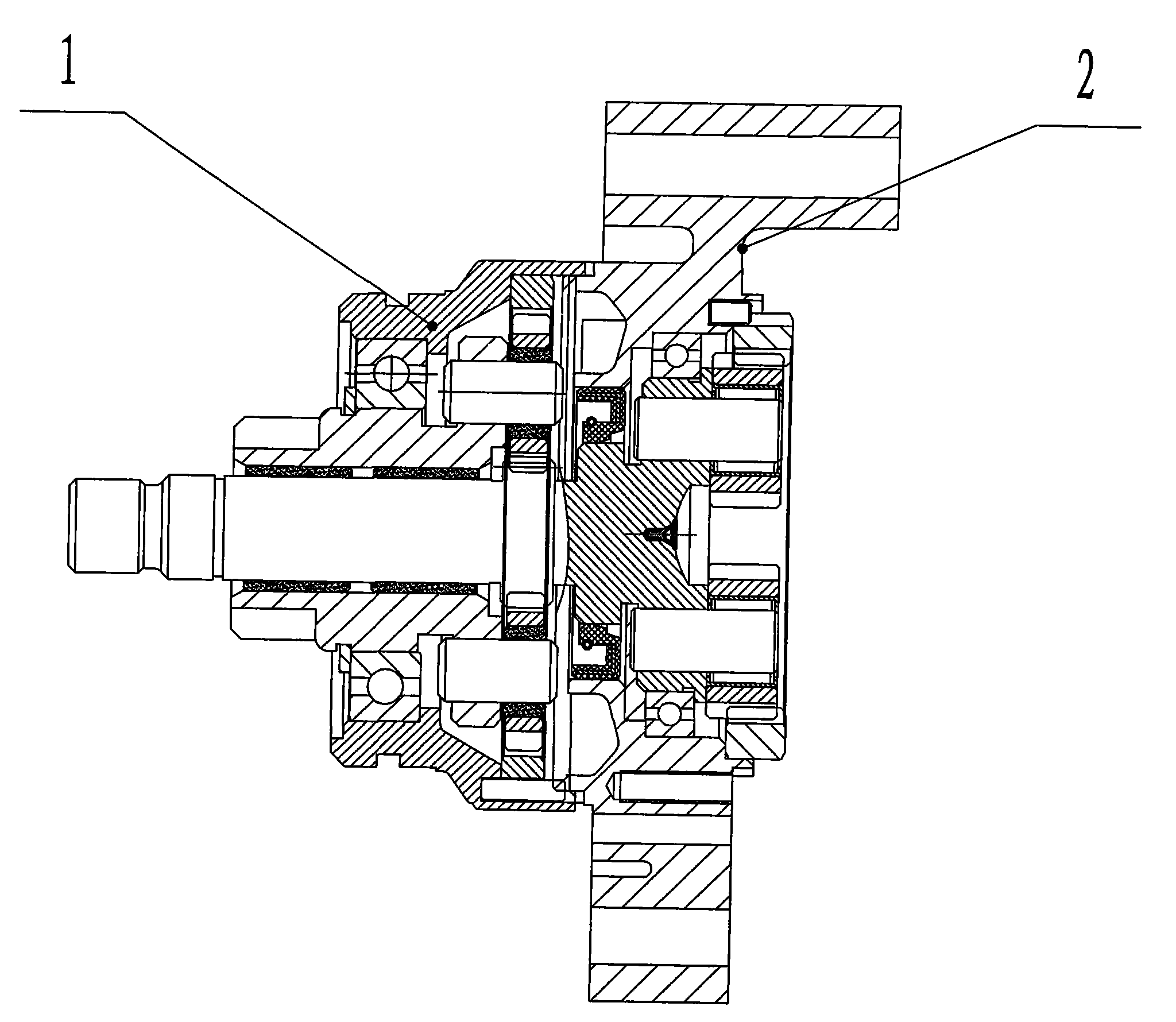 Permanent magnet double-reduction motor