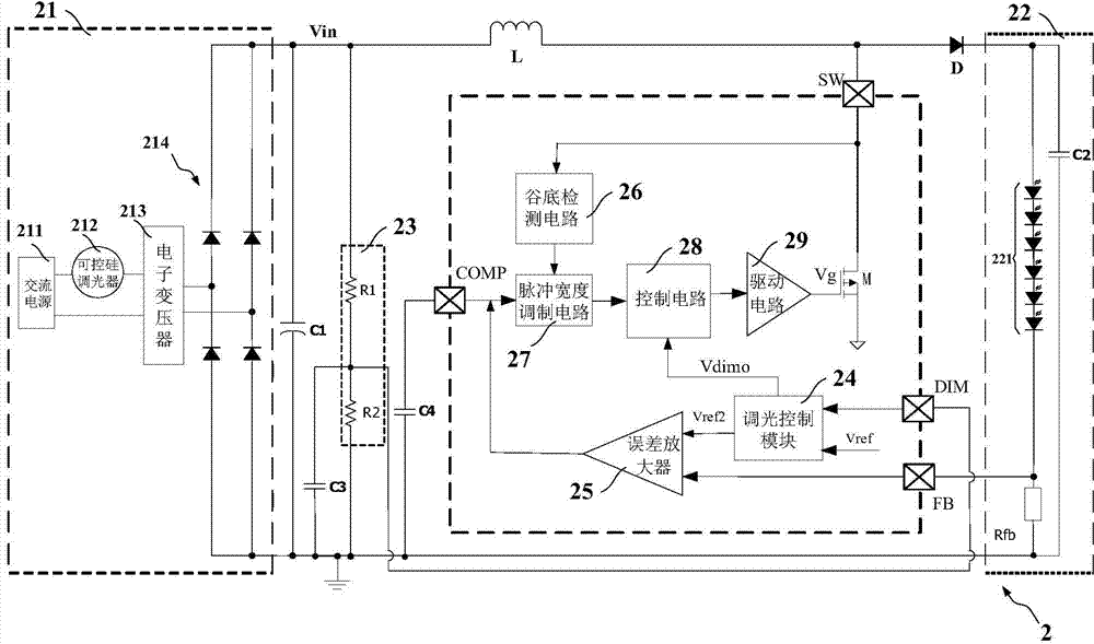 Light-emitting diode (LED) switch constant-current driving circuit