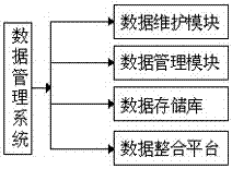 Data management system based on cloud computing