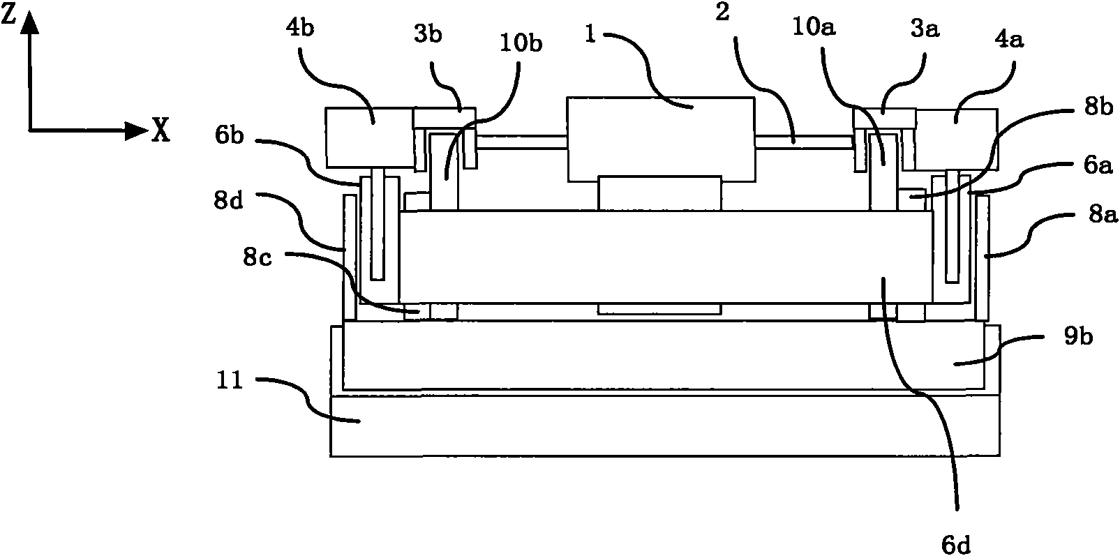 Balancing mass system and workbench