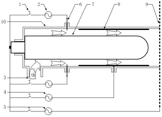 Device and method for generating low-energy high-density plasma by multi-level ionization