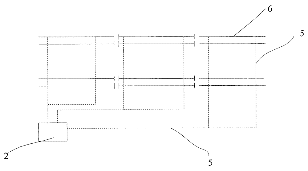 Purely electric running system of public bus