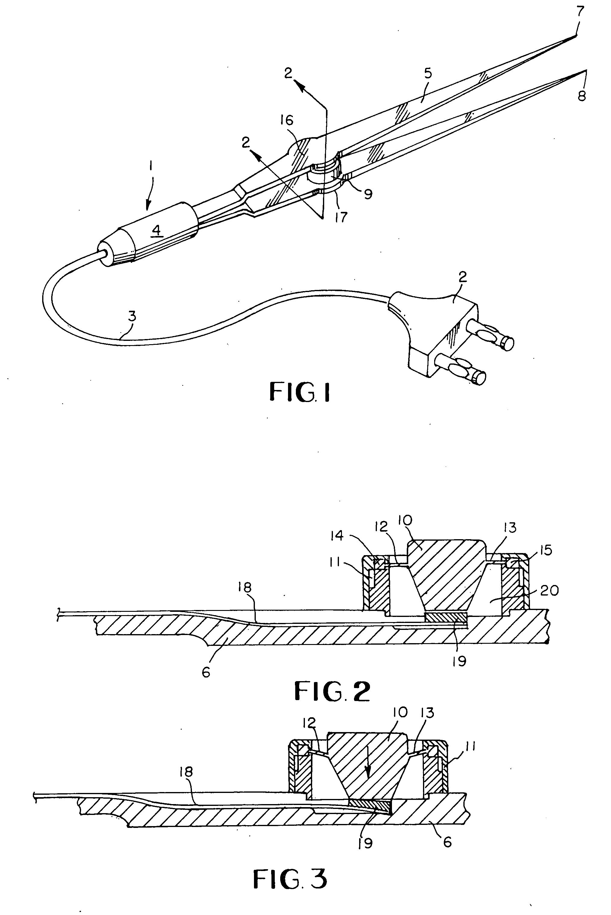 Monopolar electrosurgical instrument