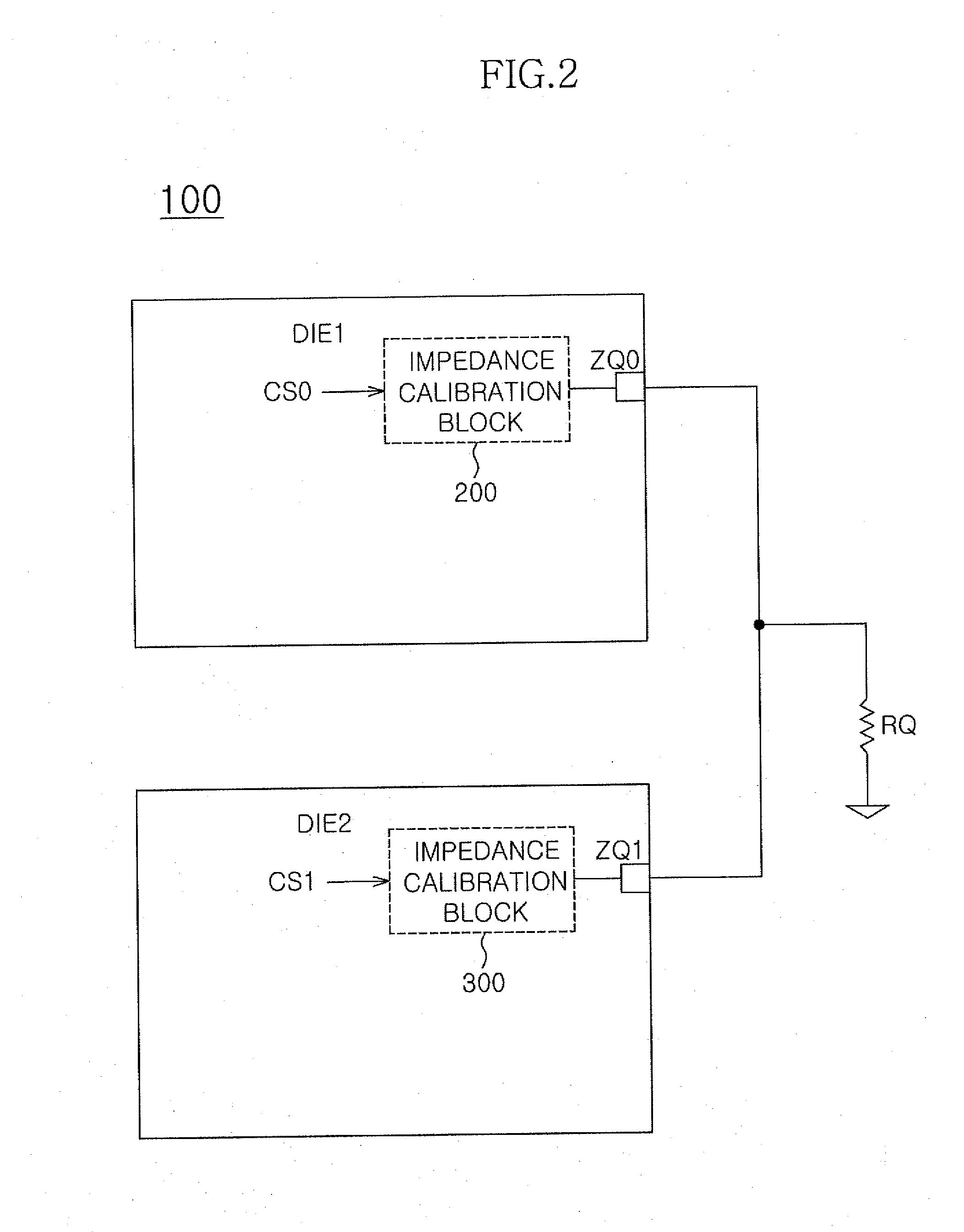 Circuit for calibrating impedance and semiconductor apparatus using the same