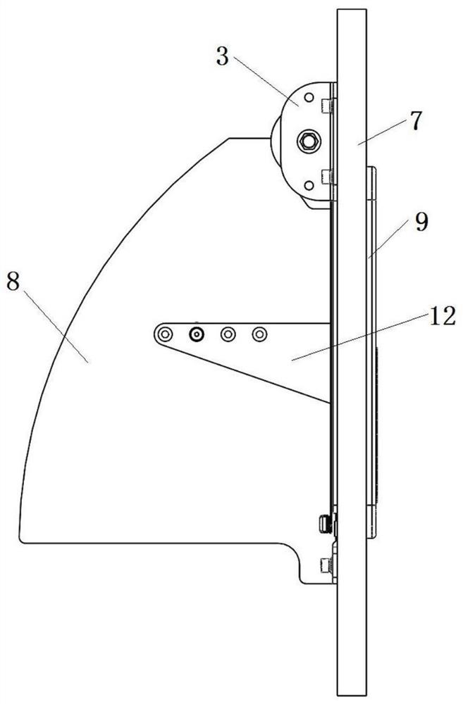 Garbage classification damping delivery port for railway vehicle