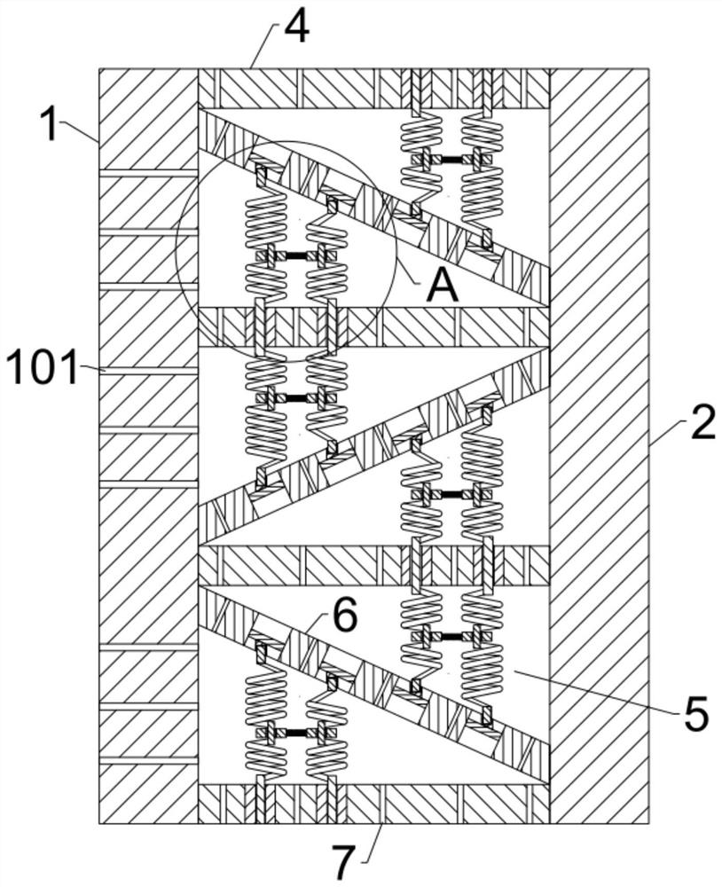 Soundproof partition wall structure and construction technology thereof