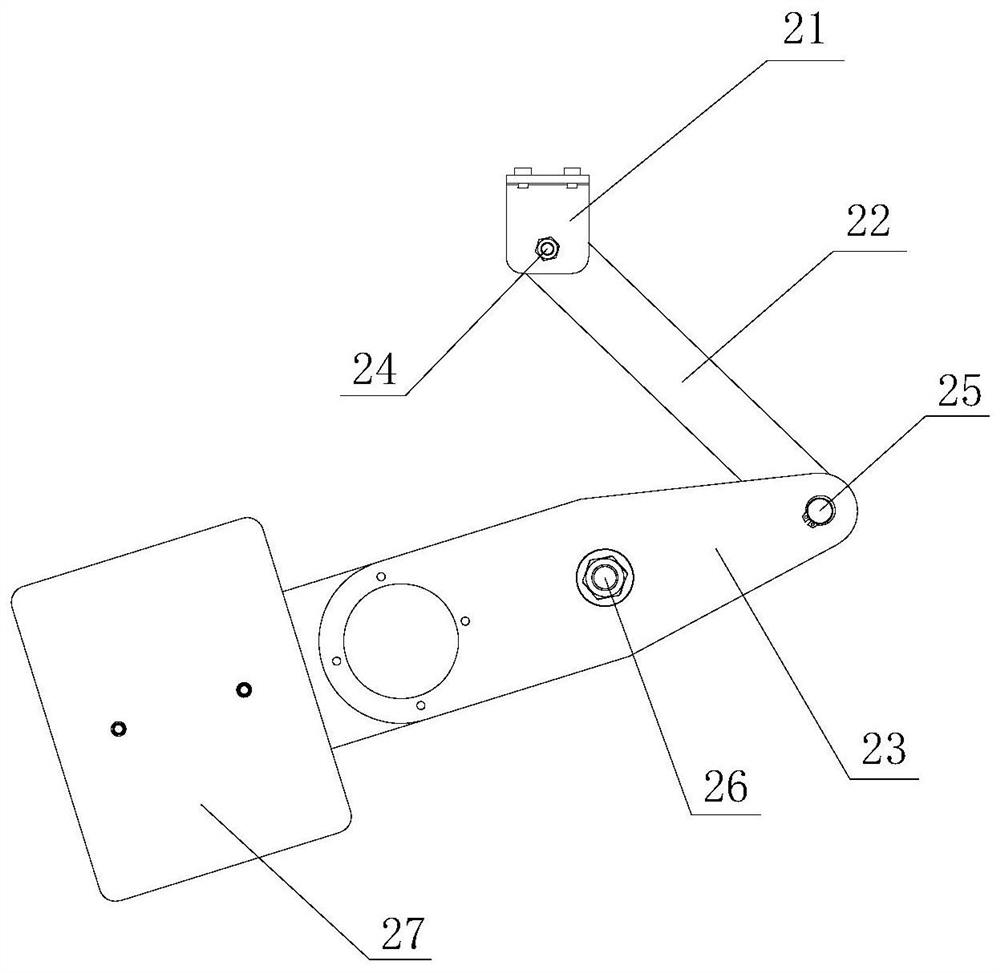 Follow-up counterweight device for full-automatic cleaning robot of secondary sedimentation tank