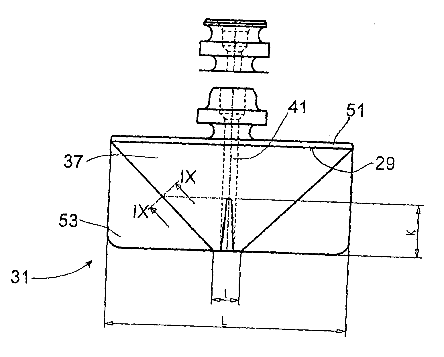 Filling valve for a pressure vessel