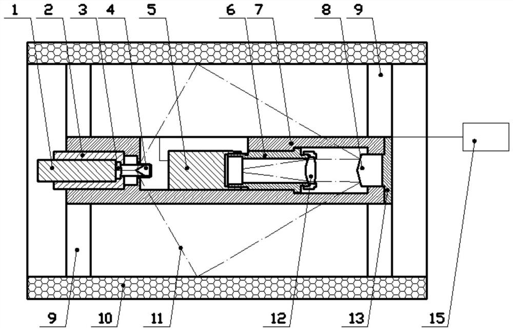 A multi-arc optical imaging inner hole diameter measuring device and method