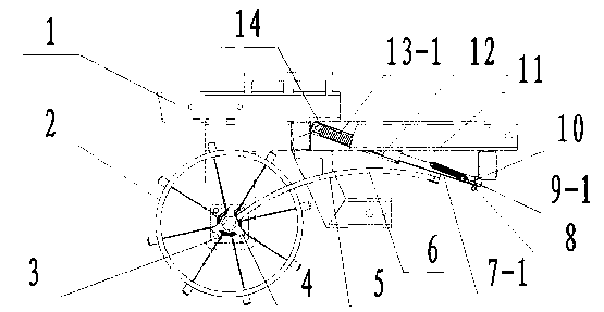 An anti-blocking mechanism for stacking film-pressed soil belts of a ridge-forming film-laying machine