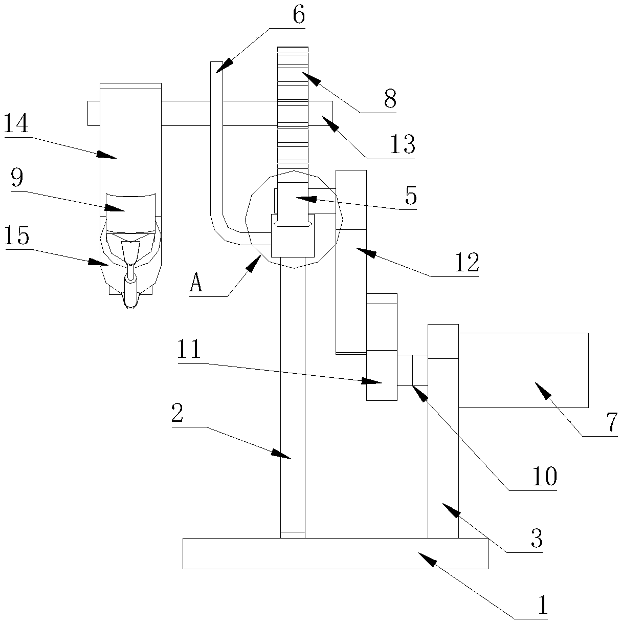 Crank and sliding block-based train decoupling equipment