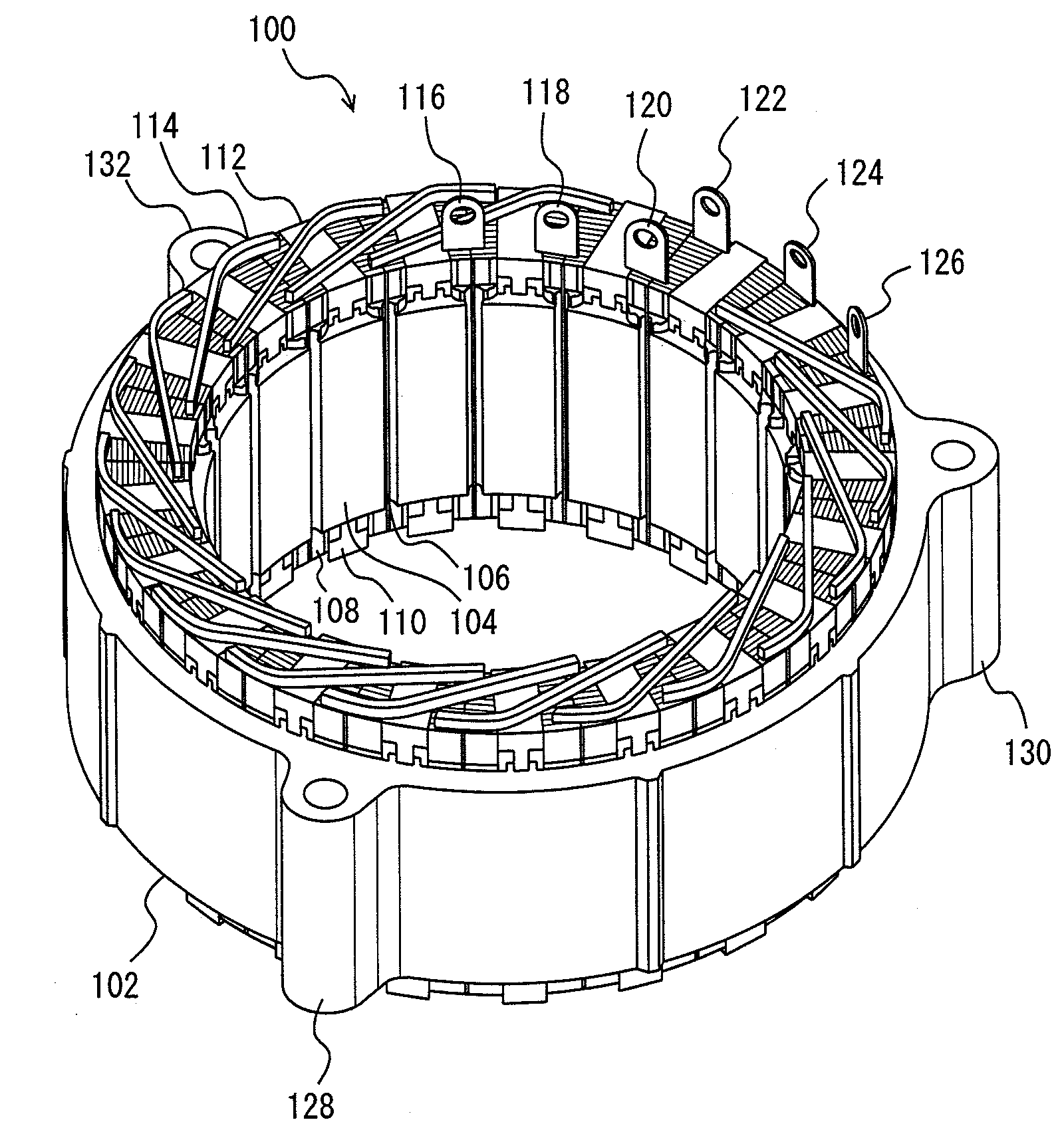 Stator for rotating electrical machine, part to be used for stator and method for manufacturing stator for rotating electrical machine